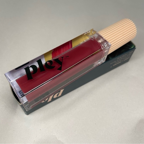 Pley “Jean” Lip Lacquer | Lust + Found | Berry / Red Color | Cruelty Free - Picture 1 of 6